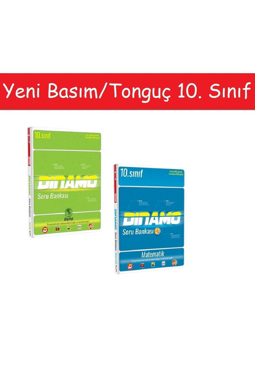 Tonguç Akademi Tonguç 10. Sınıf Dinamo Biyoloji Soru Bankası & 10. Sınıf Dinamo Matematik Soru Bankası