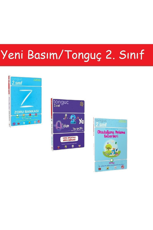 Tonguç Akademi Tonguç 2. Sınıf Zoru Bankası & 0'dan 2'ye Konu Anlatımlı Soru & Türkçe Okuduğunu Anlama Becerileri
