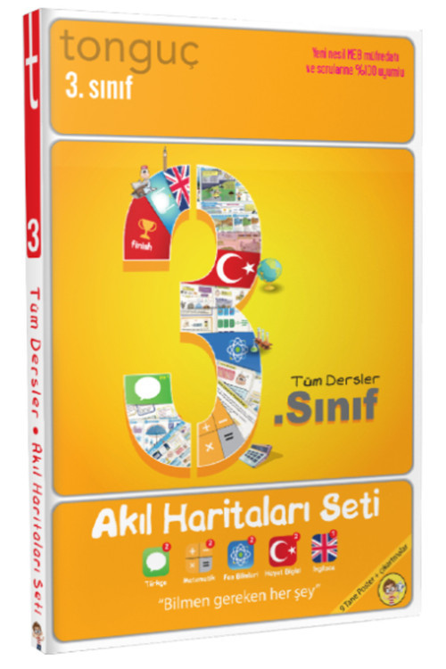 Tonguç Akademi Tonguç 3. Sınıf Tüm Dersler Akıl Haritaları Seti