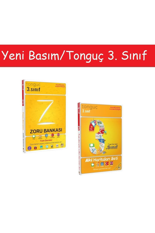 Tonguç Akademi Tonguç 3. Sınıf Tüm Dersler Zoru Bankası & 3. Sınıf Akıl Haritaları Seti