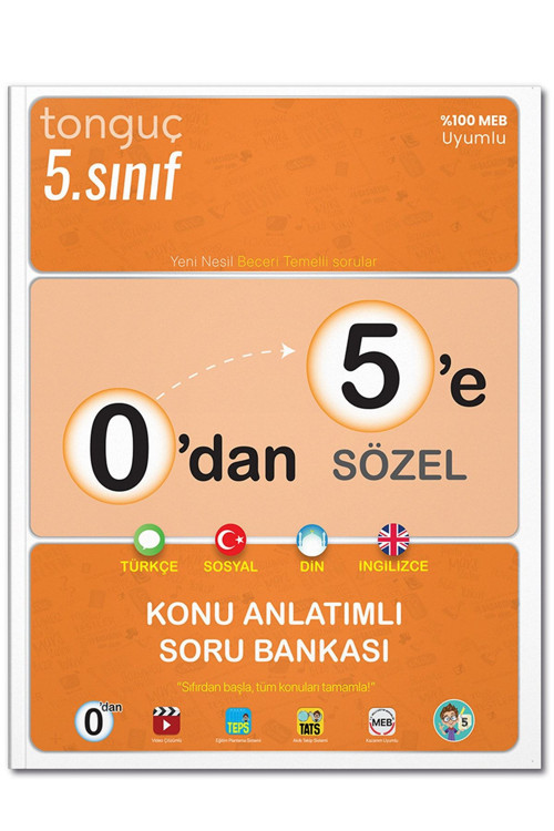 Tonguç Akademi Tonguç 5. Sınıf 0'dan 5'e Sözel Konu Anlatımlı Soru Bankası