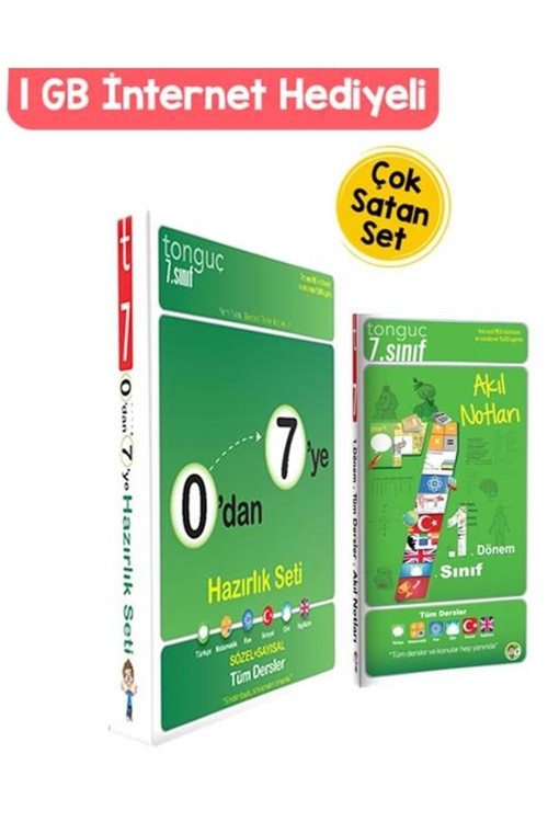 Tonguç Akademi Tonguç 7. Sınıf 0 Dan 7 Ye Konu Anlatımlı Tüm Dersler Set Ve Akıl Notları