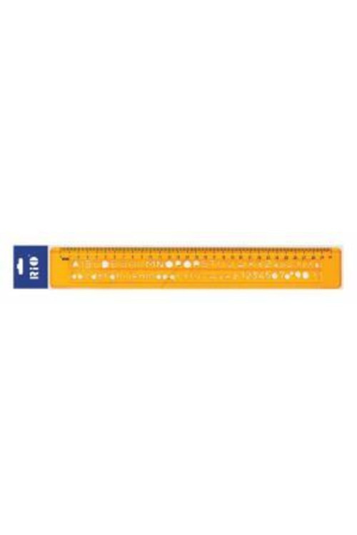 Unıversal Yazı Şablonu Cetvel 30Cm