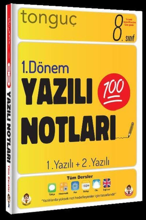 Tonguç Akademi Tonguç 8. Sınıf Yazılı Notları 1.dönem 1 Ve 2. Yazılı