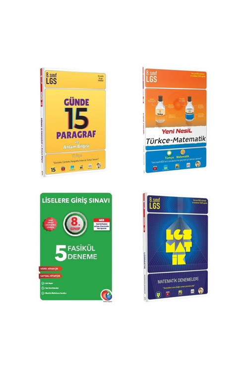 Tonguç Akademi Tonguç Lgs Günde 15 Paragraf Ve Anlam Bilgisi Lgsmatik Matematik Denemeleri Ve Türkçe Matematik S.b