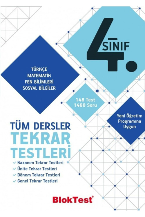 Tudem Yayınları 4.sınıf Tüm Dersler Tekrar Testleri Blok Test