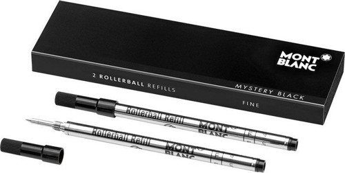 2 Rollerball Refills (F) Mystery Black 105162
