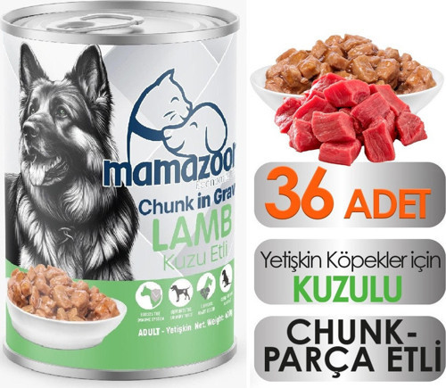 Kuzu Etli Yetişkin Köpek Maması 36 Adet