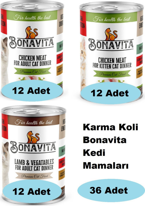 Karma Koli Kedi Mamaları 36 Adet 015