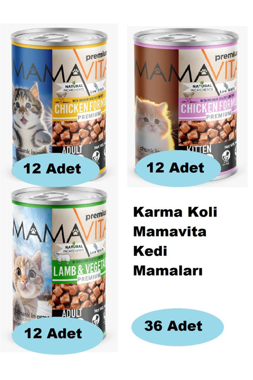 Karma Koli Kedi Mamaları 36 Adet 004