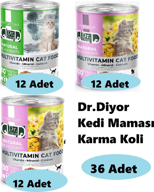 Kedi Maması Karma Koli 36 Adet 03