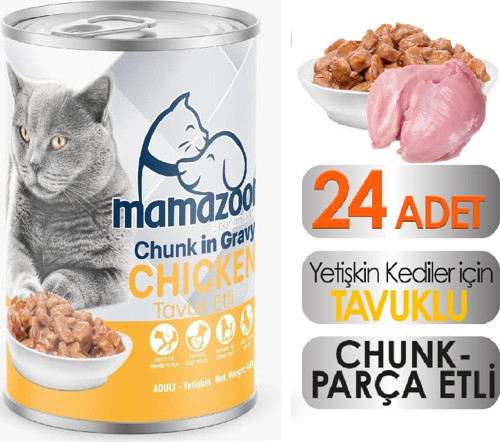 e Tavuk Etli Yetişkin Kedi Maması 24 Adet