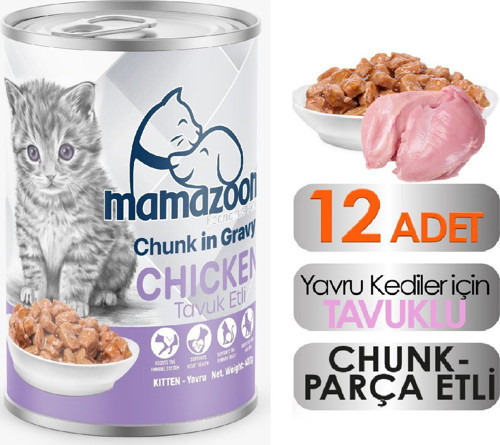 Tavuk Etli Yavru Kedi Maması 12 Adet