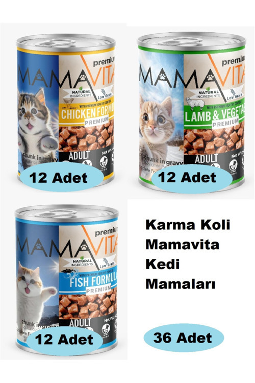 Karma Koli Kedi Mamaları 36 Adet 002