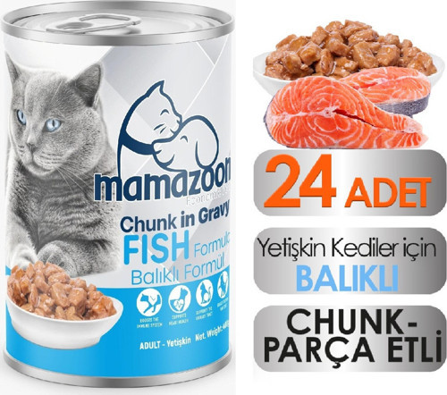 e Balık Etli Yetişkin Kedi Maması 24 Adet