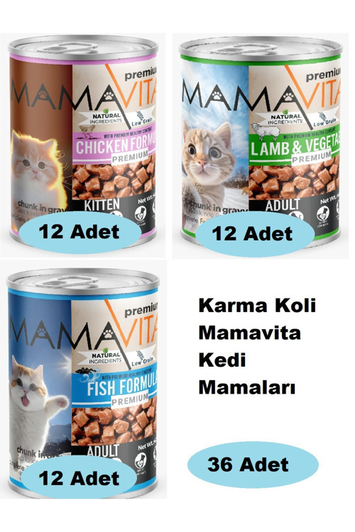 Karma Koli Kedi Mamaları 36 Adet 003