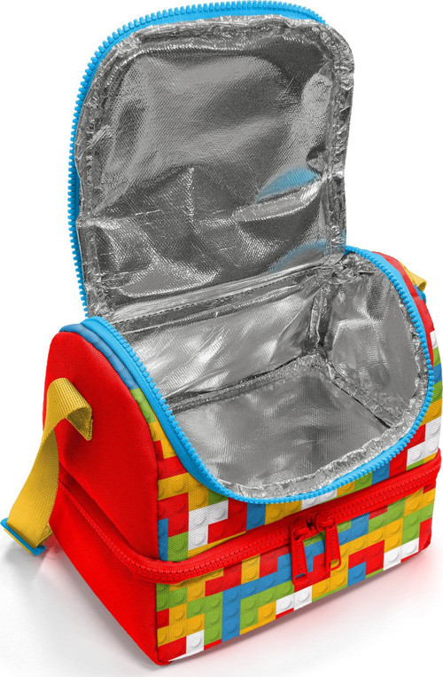 Coral High Kids Renkli Blok Desenli Thermo İki Katlı Beslenme Çantası 37216 3
