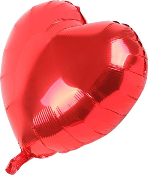 Parti AKsesuar Kalp Balon Folyo Kırmızı 45 cm 18 inç