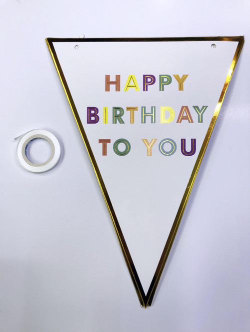 Parti Malzemeleri Happy Birthday To You Flama Bayrak Süs