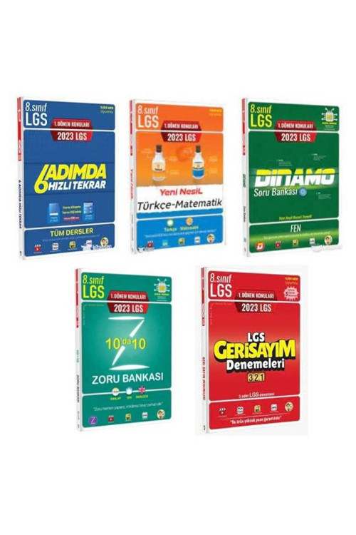 Tonguç Akademi Tonguç 2023 LGS 1. Dönem Seti 5 Kitap