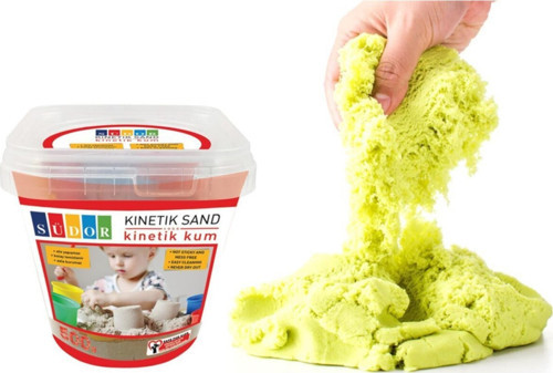 Kinetik Kum Kovalı Sarı 500 G Kalıp Hediyeli Ks02-2