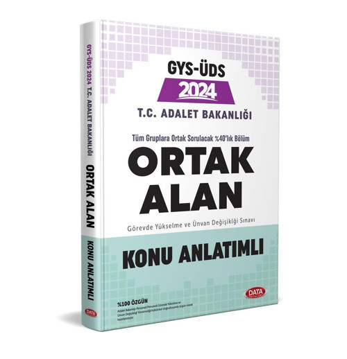 2024 T. C Adalet Bakanlığı GYS UDS Ortak Alan Konu Anlatımlı Data Yayınları