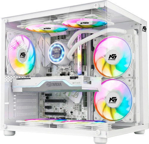 Orion Cube 3x Tuştan Değişen RGB Fanlı M-Atx Boş Bilgisayar Kasası Beyaz