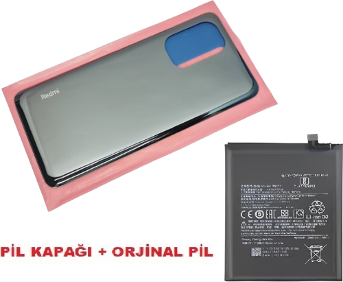 Xiaomi Poco F3 Arka Kapak Batarya Kapağı + PİL (CAM) SİYAH