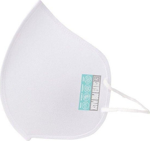 Mask Saf Gümüşlü Antivirüs Maske - Beyaz