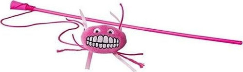 Catnip Flossy Magic Stick Gülen Surat Kedi Olta Oyuncağı Pembe 46 Cm