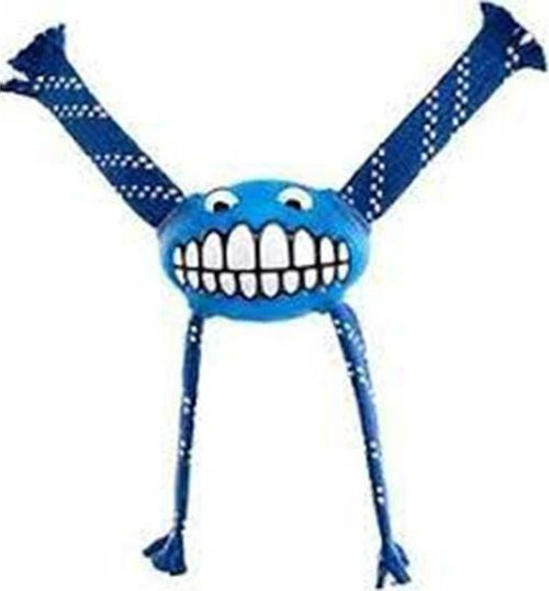 Toyz Grinz Flossy Gülen Surat Diş Bakım Köpek Oyuncağı Mavi Large 24 Cm