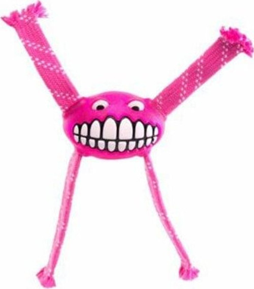 Toyz Grinz Flossy Gülen Surat Diş Bakım Köpek Oyuncağı Pembe Medium 21 Cm