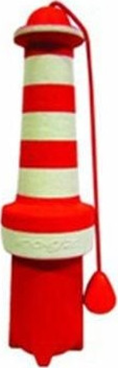 Toyz Lighthouse Floating Suda Batmayan Denizfeneri Köpek Oyuncağı Beyaz/Kırmızı 24 Cm