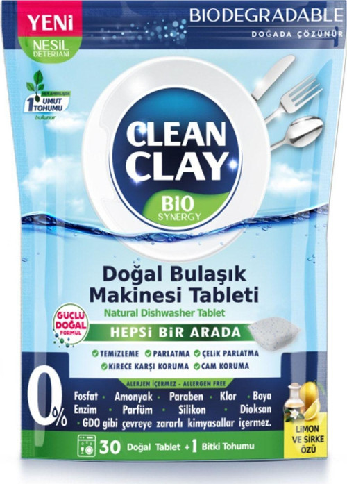 Dermokil Doğal Bulaşık Makinesi Tableti 30 Adet