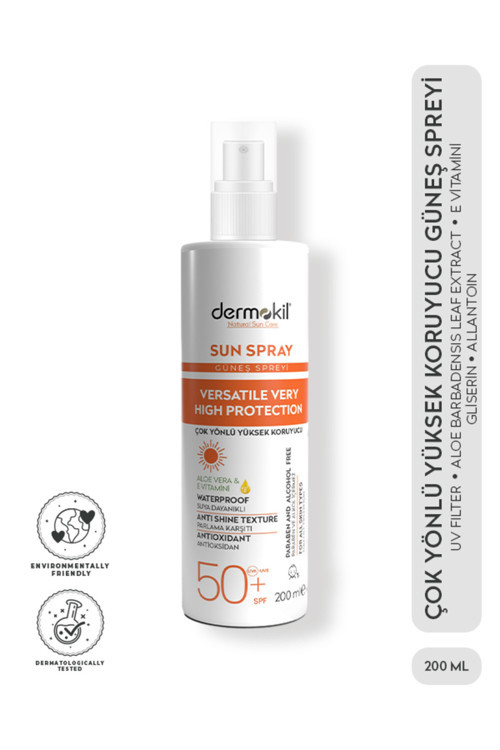 Sun Sprey-Çok Yönlü Yüksek Koruyucu Güneş Spreyi 200 ml