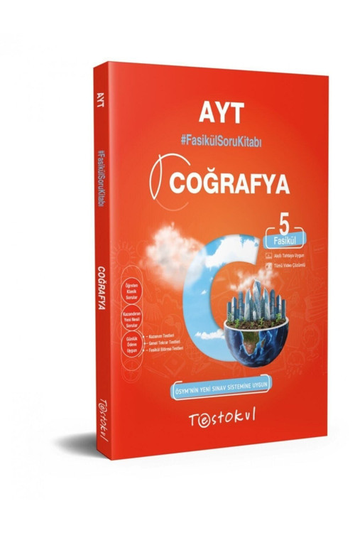 Test Okul Yayınları Yks Ayt Coğrafya Fasikül Soru Kitabı