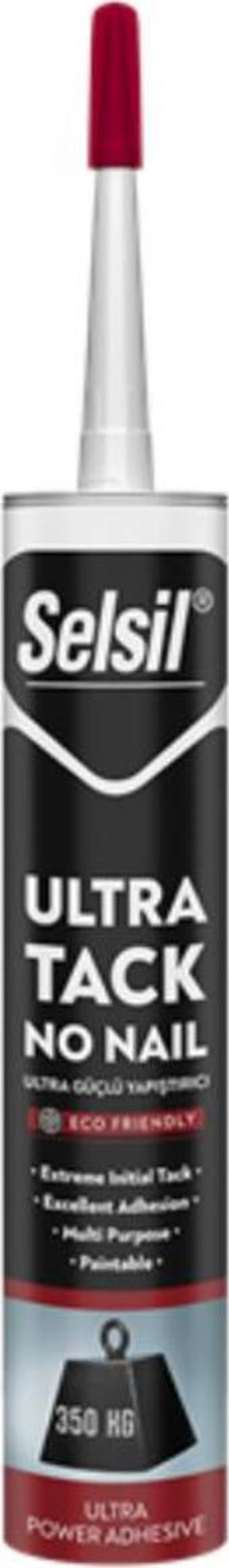 Ultra Tack No Nail Beyaz Yapıştırıcı Silikon 350Kg 290Ml