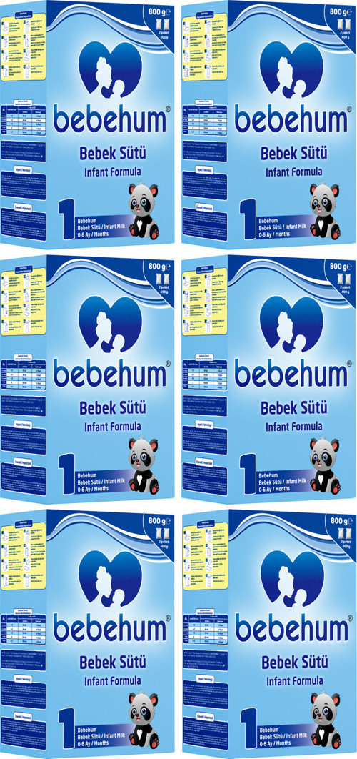 1 Numara Bebek Sütü 0-6 Ay 800 gr x 6 Adet