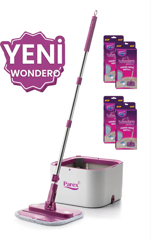Yeni Wondero Otomatik Temizlik Seti - 4 Adet Yedek Mop