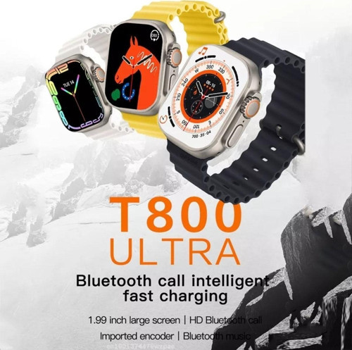 T800 Ultra 1.99 Inç Ekran Wireless Şarj Akıllı Saat