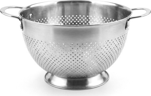 MİEN Gastro 26 cm Paslanmaz Çelik Süzgeç – Kulplu Metal Makarna Sebze Yıkama Süzgeci