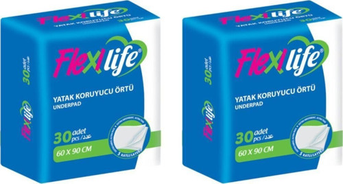 Evcil Hayvan Çiş Pedi Yatak Koruyucu Örtü 60x90 Cm 30 Lu 2 Paket