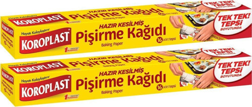 Pişirme Kağıdı Hazır Kesilmiş 16 Adet 2li Paket