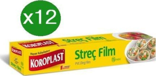Streç Film 100 Metre X 12 Adet - Kesme Bıçağı Hediyeli