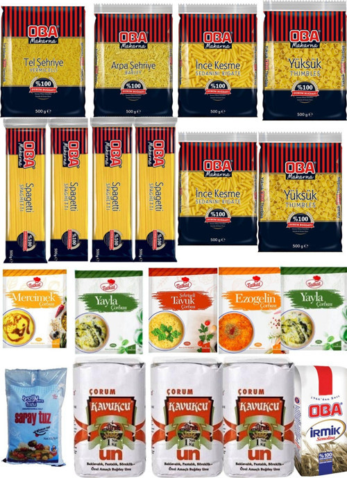 Ramazan paketi kumanya yardım gıda erzak kolisi ekonomik paket 20 parça