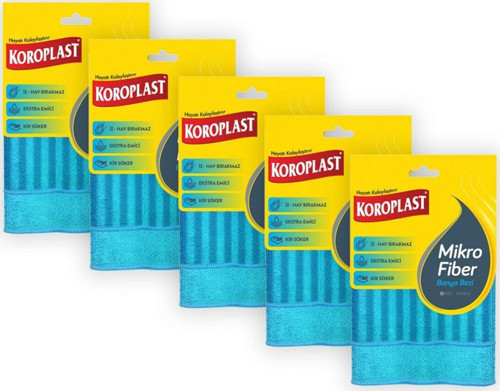 Koroplast Mikrofiber Banyo Bezi 2 Adet - 5'li