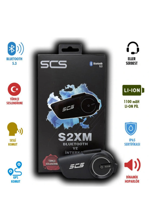 S2XM MOTOSİKLET BLUETOOTH VE INTERCOM SETİ