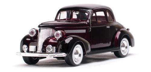 1939 Chevrolet Coupe Bordo 1:24 Model Araba Bordo