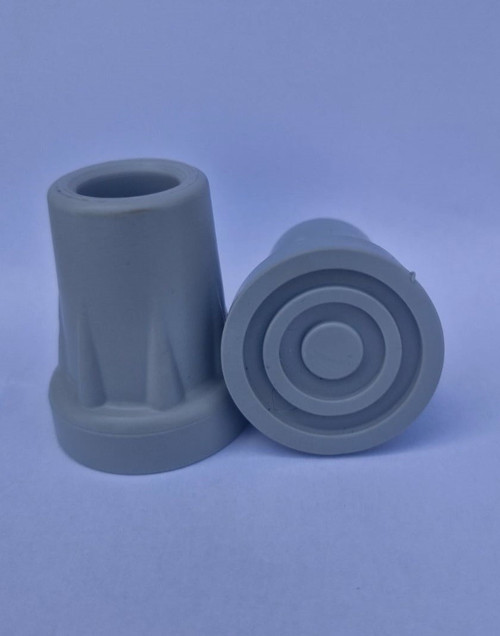 Kaymaz baston, kanedyen, koltuk değneği lastiği gri 1 Adet (içten içe çap: 18 mm)