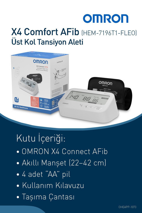 X4 Connect AFib Üst Koldan Ölçer Dijital Tansiyon Aleti